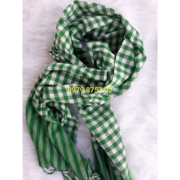 Khăn rằn nam bộ XANH LÁ 60x165cm ( hàng có sẵn)