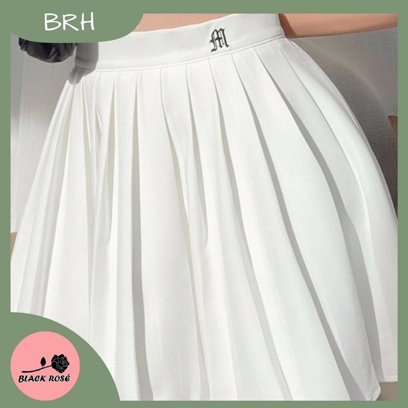 Chân Váy Tennis,Xếp Ly Chữ A Cạp Thêu 882 Có Lót Quần Bên Trong