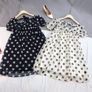 Váy baby doll chấm biii