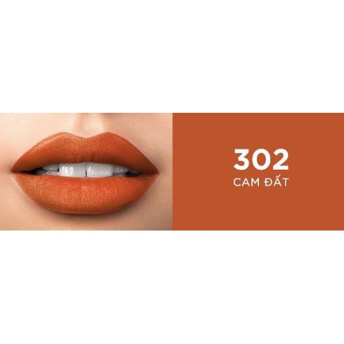 Son lì mịn môi Crm Ext 302 Cam Gach AKD