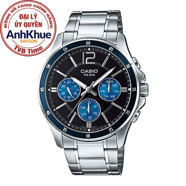 Đồng hồ nam dây kim loại Casio Standard chính hãng Anh Khuê MTP-1374D-2AVDF (43mm)