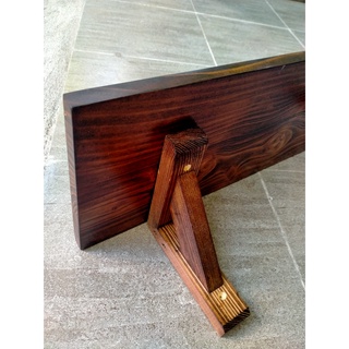 Eke gỗ, chân kệ treo tường, giá chữ L gỗ thông mới nhập khẩu, có 2 màu tự chọn - LUMY Wood Decor