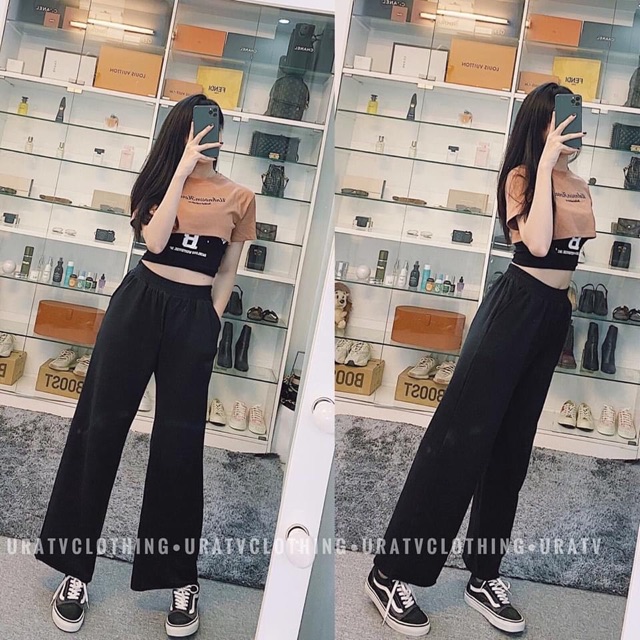 Sĩ set áo croptop ngoài và áo ống trong {video& hình chụp thật} | BigBuy360 - bigbuy360.vn
