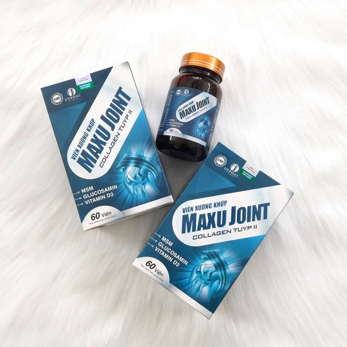 Viên xương khớp Maxu Joint I Với Glucosamine từ Hoa Kỳ giúp hỗ trợ phục hồi chức năng sụn khớp I Lọ 60 viên.thuochieuqua