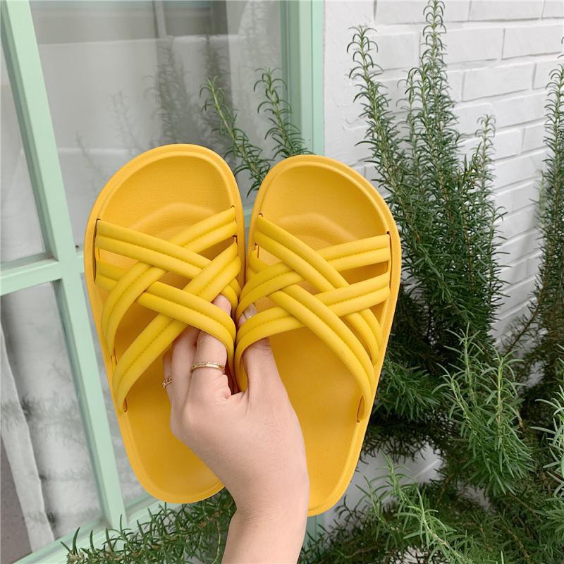 FREESHIP_50K_Dép nữ qoai đan chéo Retro mẫu mới 2020 ins Sunnie Shoes