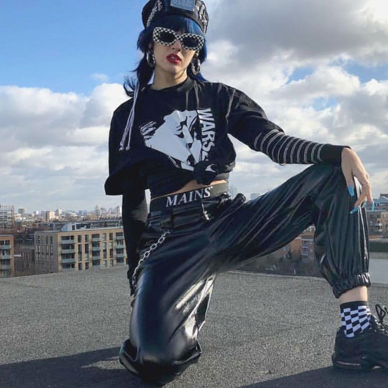 Ví An Toàn Màu Bạc Phối Dây Xích Phong Cách Gothic Punk Cho Nam Và Nữ