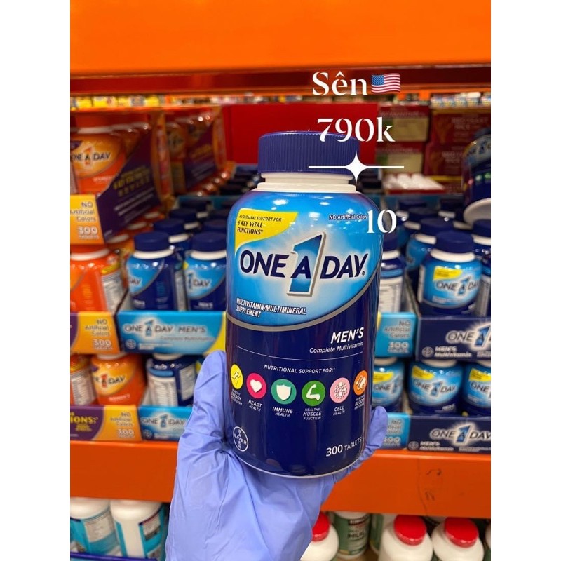 (Hàng Mỹ đủ bill )One A Day Men's Multivitamin Health Formula cho nam 300 viên