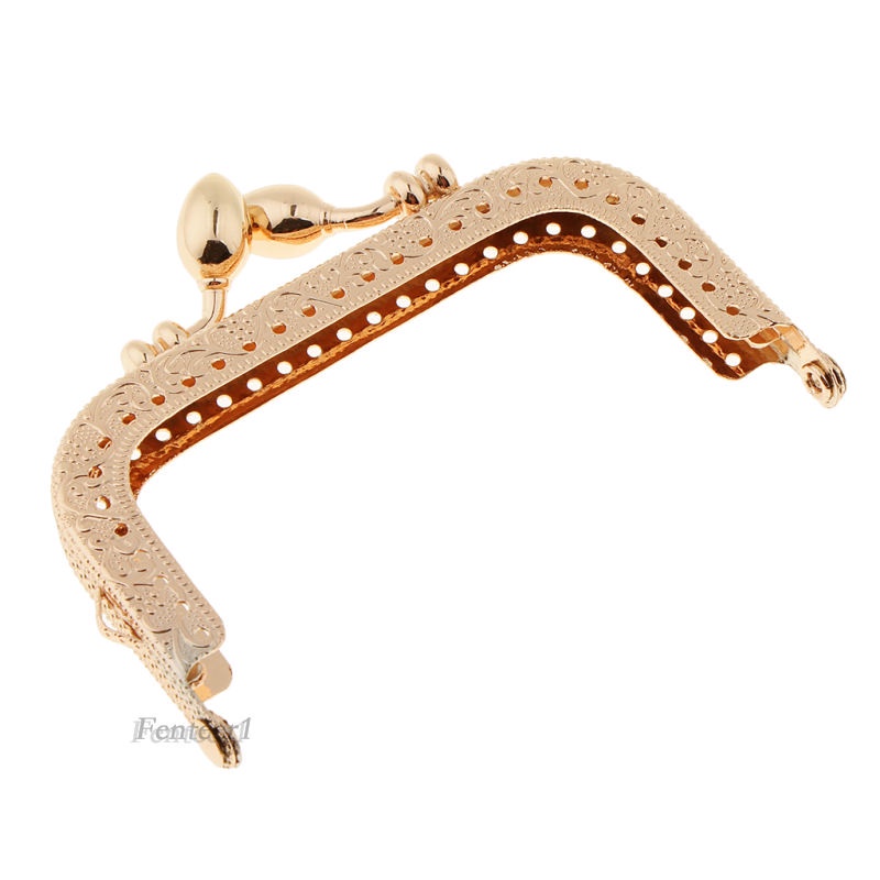 1 Khung Kẹp Kim Loại Hình Vuông 8.5cm Cho Túi Xách
