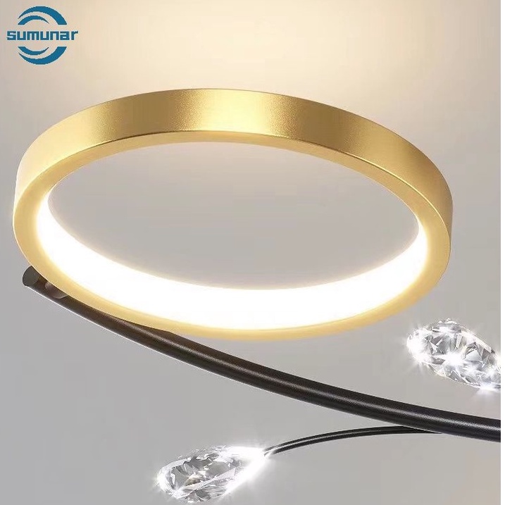 Đèn Âm Trần 110W Ba Chế Độ Sáng 6 Cánh 10 Cánh Có Điều Khiển Từ Xa Bảo Hành 12 Tháng