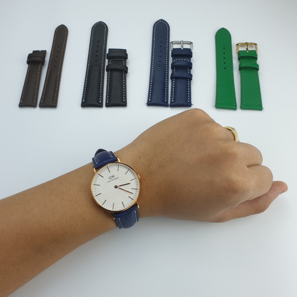 Dây da đồng hồ DW Daniel Wellington, dây đồng hồ DW handmade da Hermes EPSOM