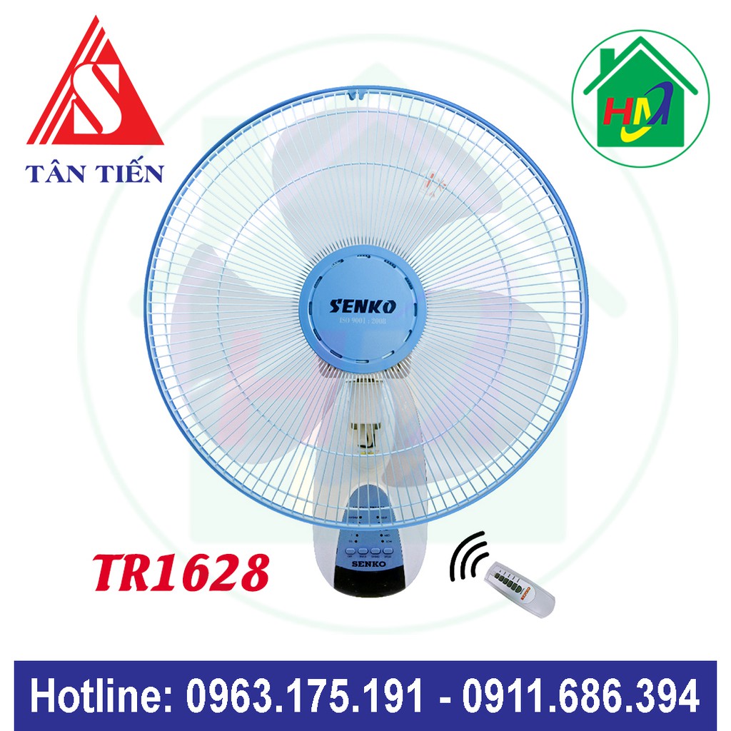 Quạt Treo Tường Điều Khiển Từ Xa SENKO TR1628