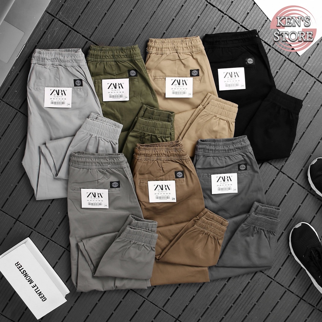 (GIÁ XƯỞNG) Quần JOGGER KAKI ZARA CO DÃN cao cấp VNXK (LOẠI 1) chất vải dày, thấm hút mồ hôi