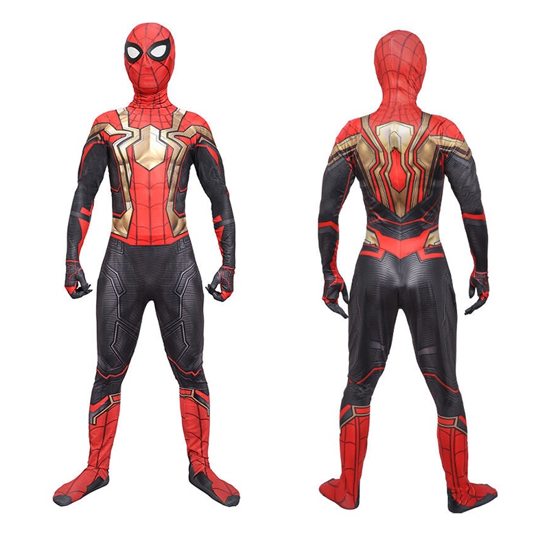 Set áo liền quần hóa trang Spiderman No Way Home thời trang dự tiệc cho người lớn và trẻ em