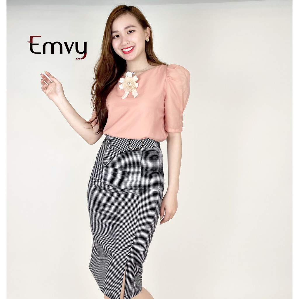 [Mã WASTUP giảm 10% tối đa 30K đơn 99K] Áo sơ mi nữ công sở tay lỡ EMVY- H8 | BigBuy360 - bigbuy360.vn