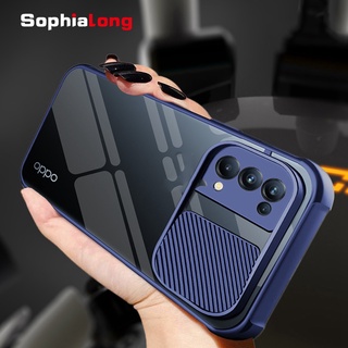 Ốp điện thoại acrylic mềm trong suốt bảo vệ camera mạnh mẽ cao cấp cho Oppo Reno 5 / 4 Pro / Reno5 / Reno4 4g