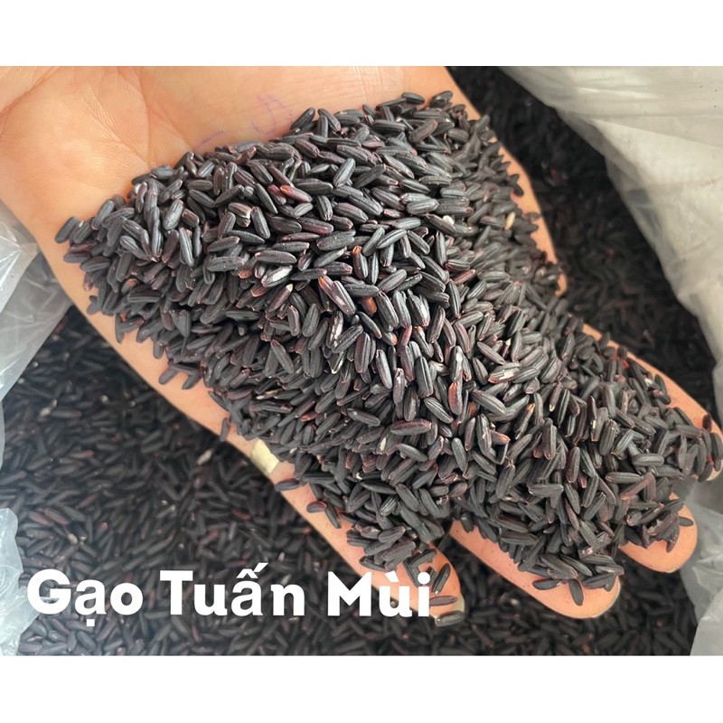 Gạo Lứt Đen (Dẻo cơm 1 Ký Hút Chân Không )