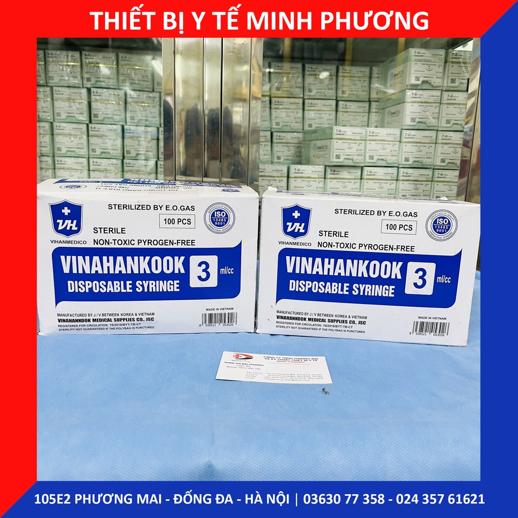 [Bán lẻ 10 chiếc] Bơm tiêm 1 lần Vinahankook 3ml