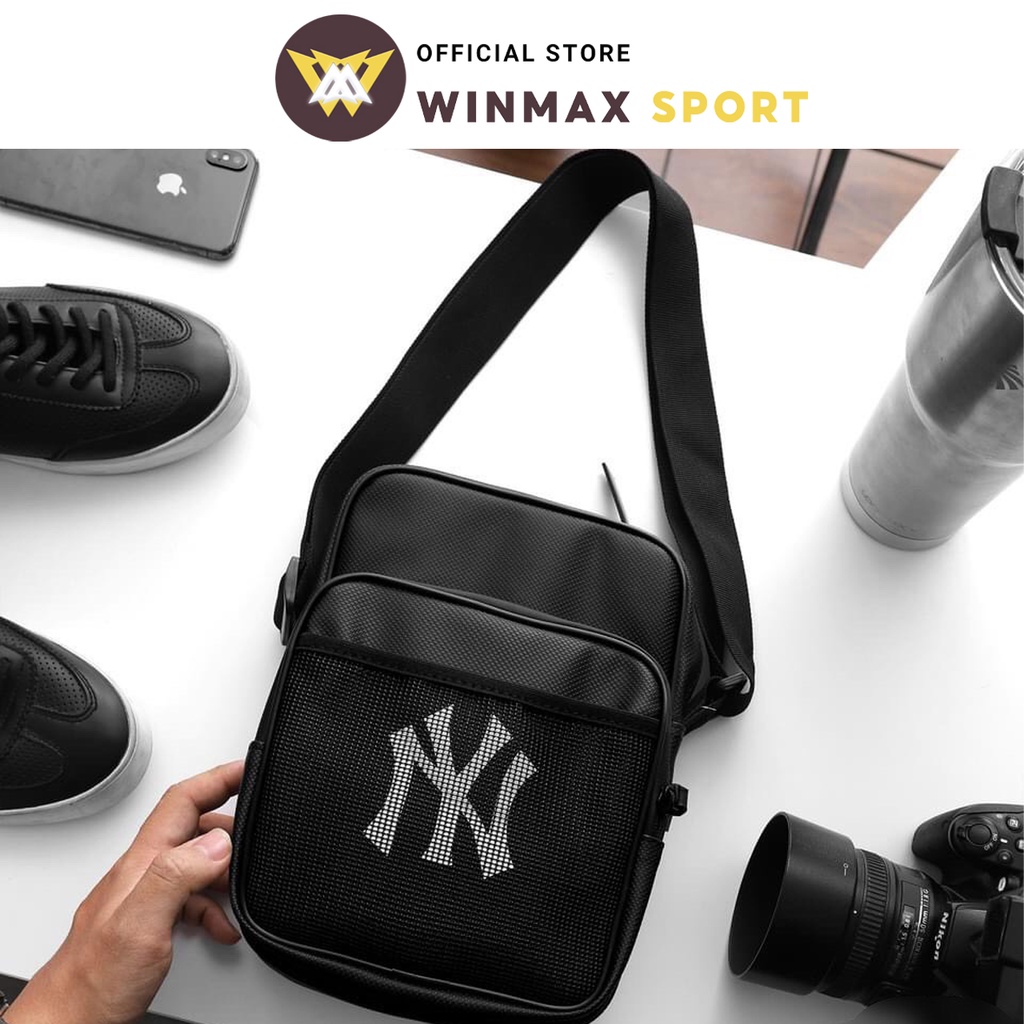 Túi Đeo Chéo MLB Yankees NY FULL Tem, Tag, Box Chất Da Si Xịn, Thời Trang Thể Thao Cao Cấp Winmax