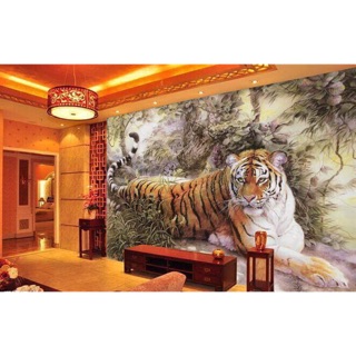 Tranh dán tường 3D Tranh Con Hổ 83 kt80x120
