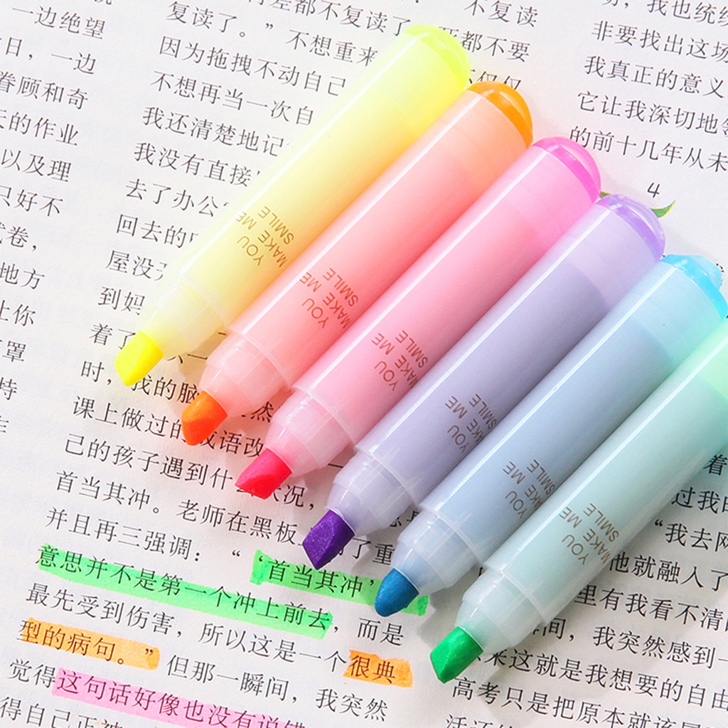 Bút Dạ Quang Mini Họa Tiết Hoạt Hình Dễ Thương