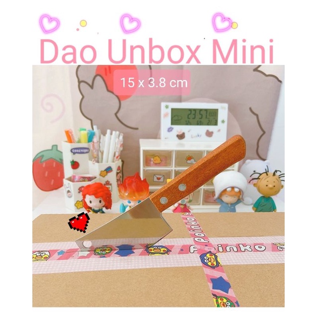 Dao unbox mini, dao rọc giấy, cắt bánh ngọt, decor