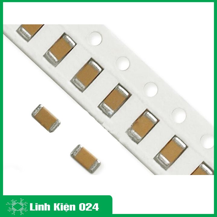 Tụ dán 0805 điện áp 50V giá trị 22P / 33P / 104-100nF / 106-1nF (giá/1 chiếc)