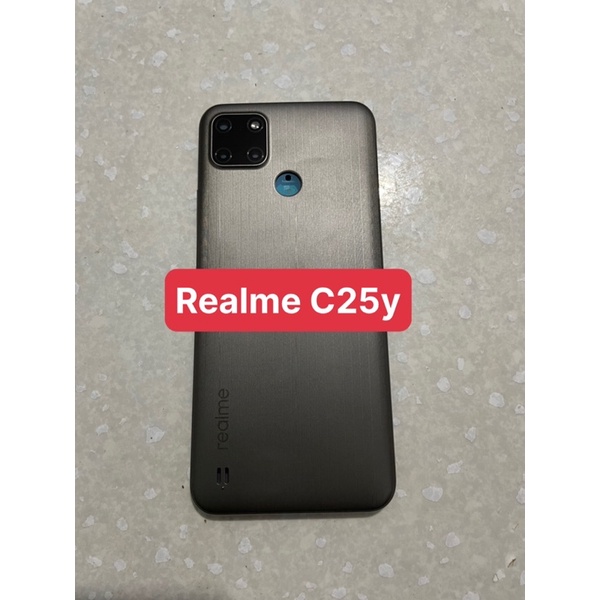 bộ vỏ Realme C25y - gồm lưng vỏ , xương,phím ,kính camera