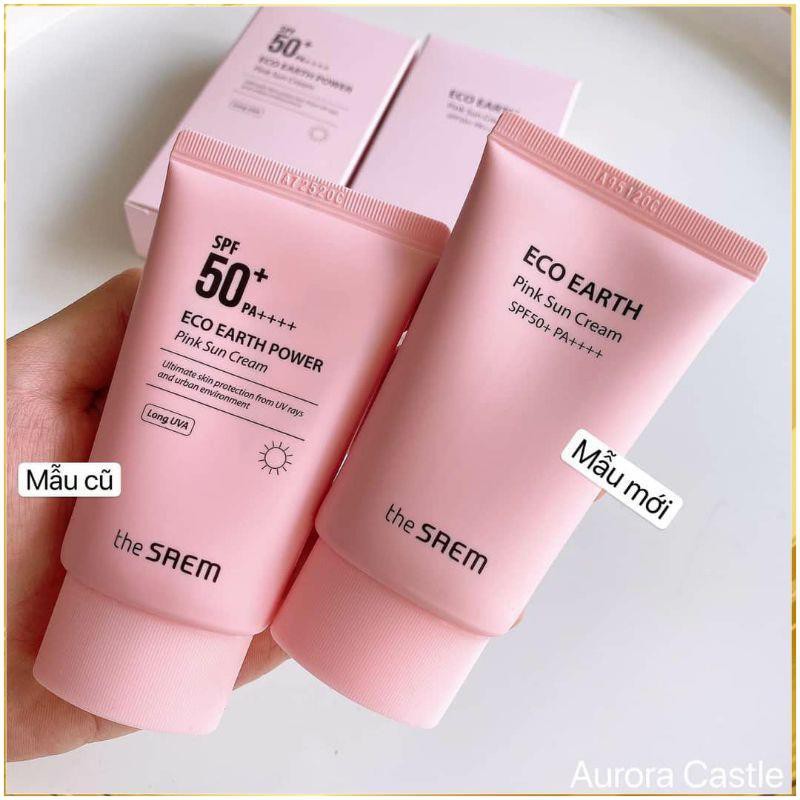 Kem Chống Nắng The seam Eco Earth Power Pink (SPF 50+/PA)++++