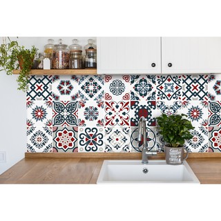 Decal gạch bông cổ điển khổ lớn hàng cao cấp bền đẹp GB-020 KT 120 x 60 cm