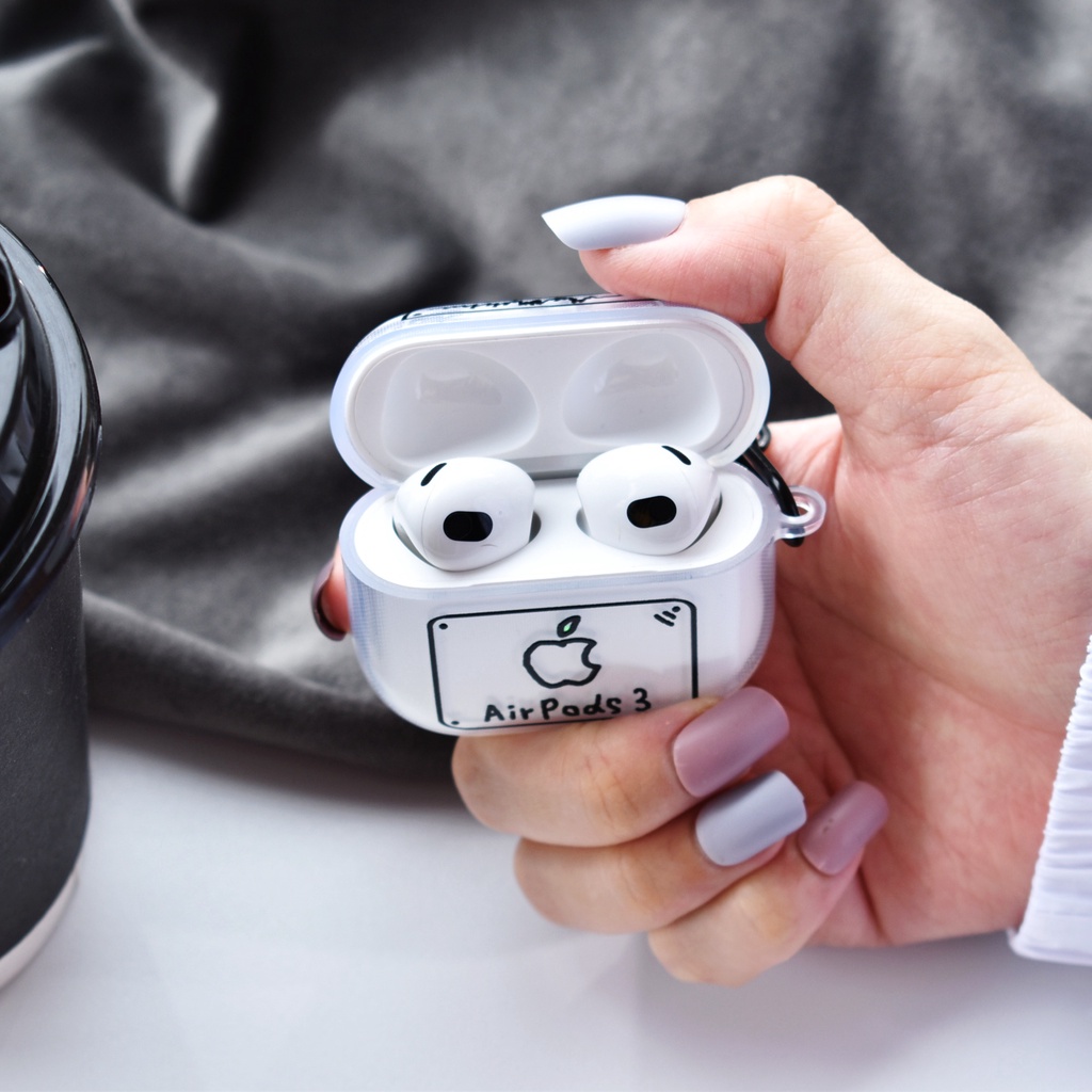 Vỏ Bảo Vệ Hộp Sạc Tai Nghe AirPods3 AirPods3 Pro 2Gen Họa Tiết Vẽ Tay Độc Đáo Thời Trang 2021 Ốp
