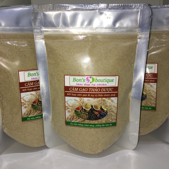 100g Bột Cám thảo dược 24 vị sáng đều màu da | BigBuy360 - bigbuy360.vn