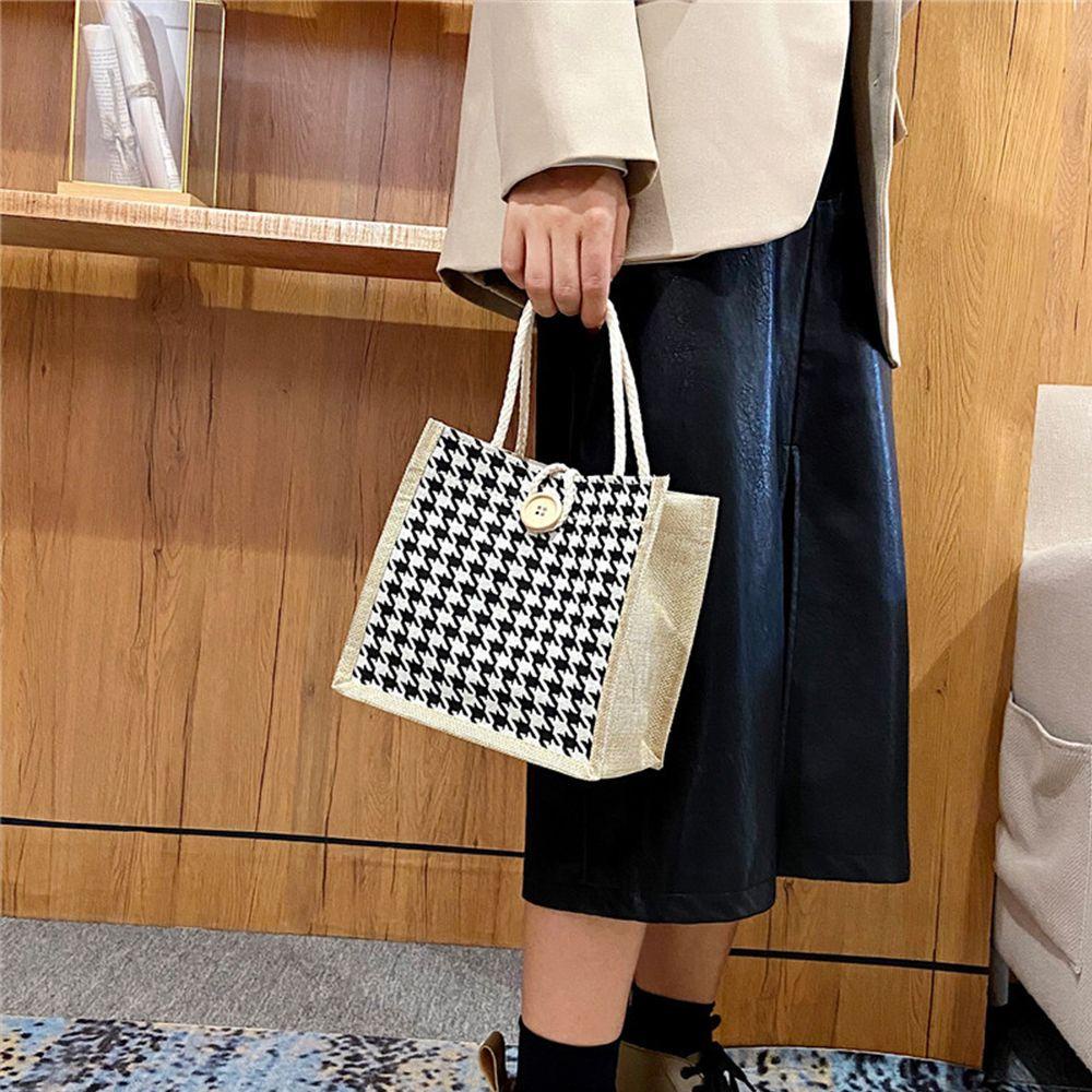 Túi Tote Đựng Hộp Cơm Trưa Thiết Kế Đơn Giản Tái Sử Dụng Tiện Lợi