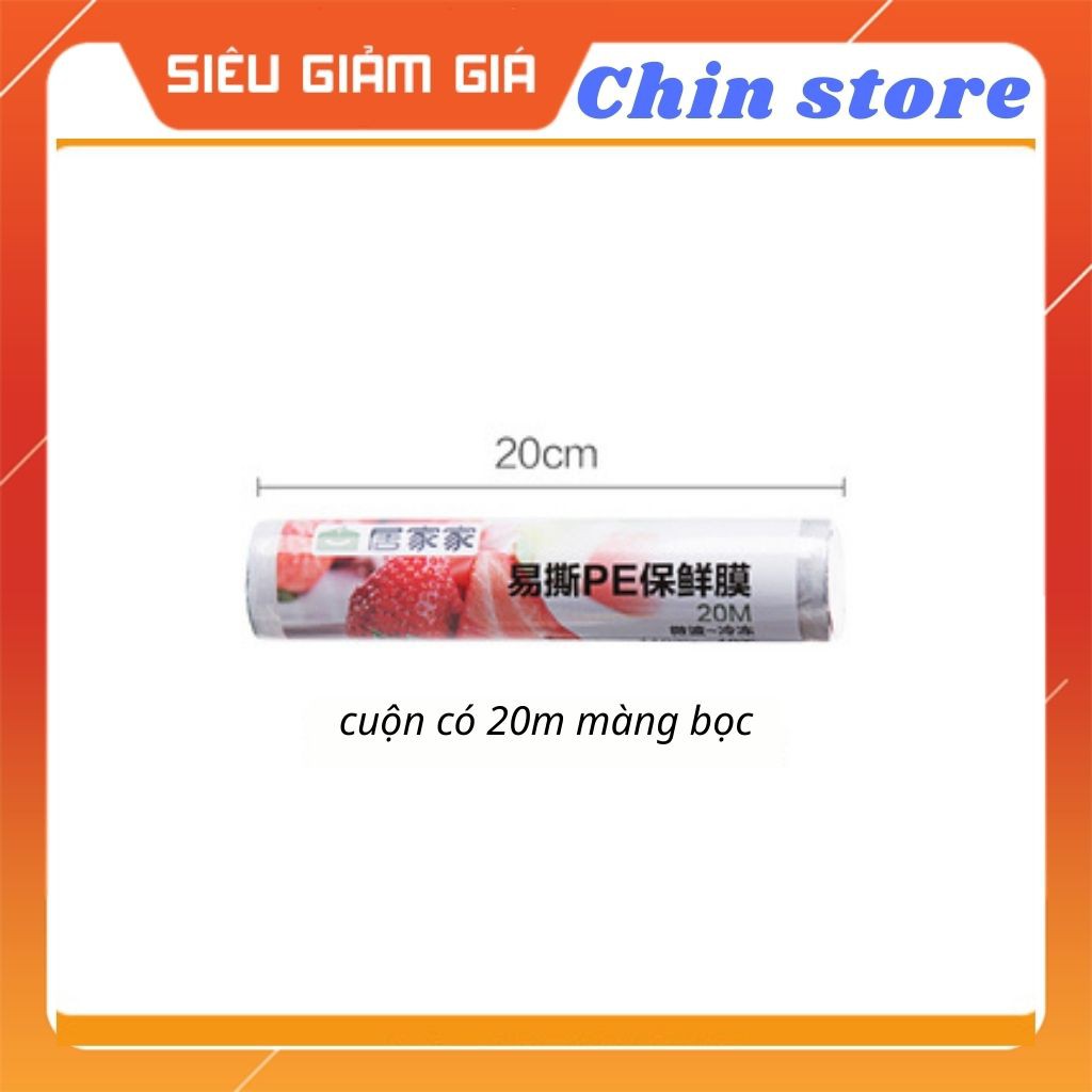 Màng bọc thực phẩm PE chịu nhiệt, an toàn cho sức khỏe 20m, 50m