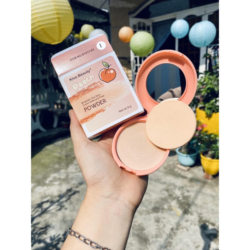 Phấn nền Quả Đào Peach Powder Kiss Beauty Auth Nội Địa | BigBuy360 - bigbuy360.vn