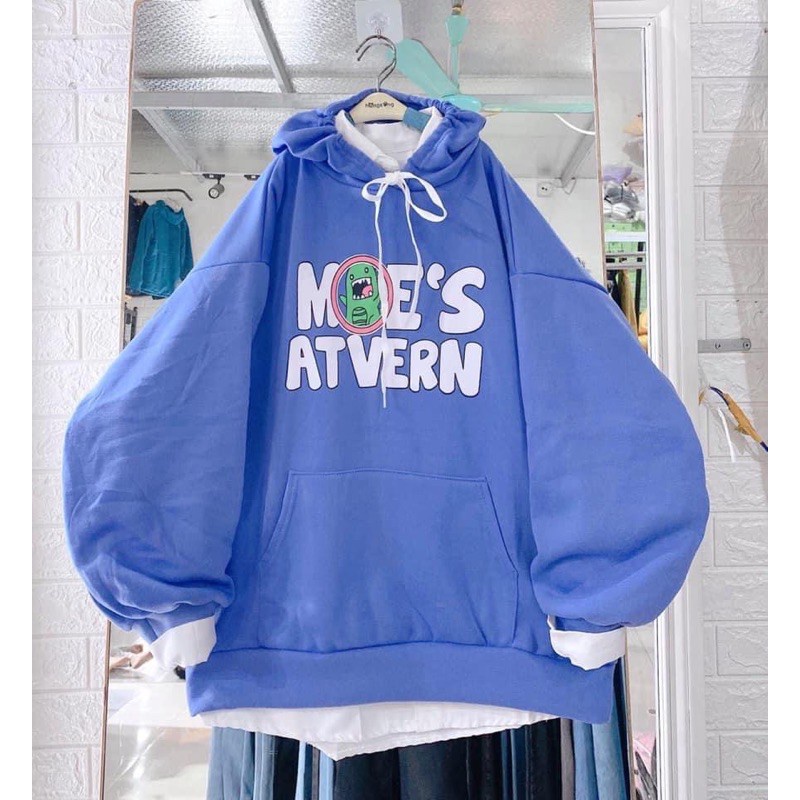 Áo khoác Hoodie form rộng sweater nỉ Ulzzang Moe's Atvern Hot trend Thời Trang Thu Đông siêu đẹp thebagicshop | BigBuy360 - bigbuy360.vn