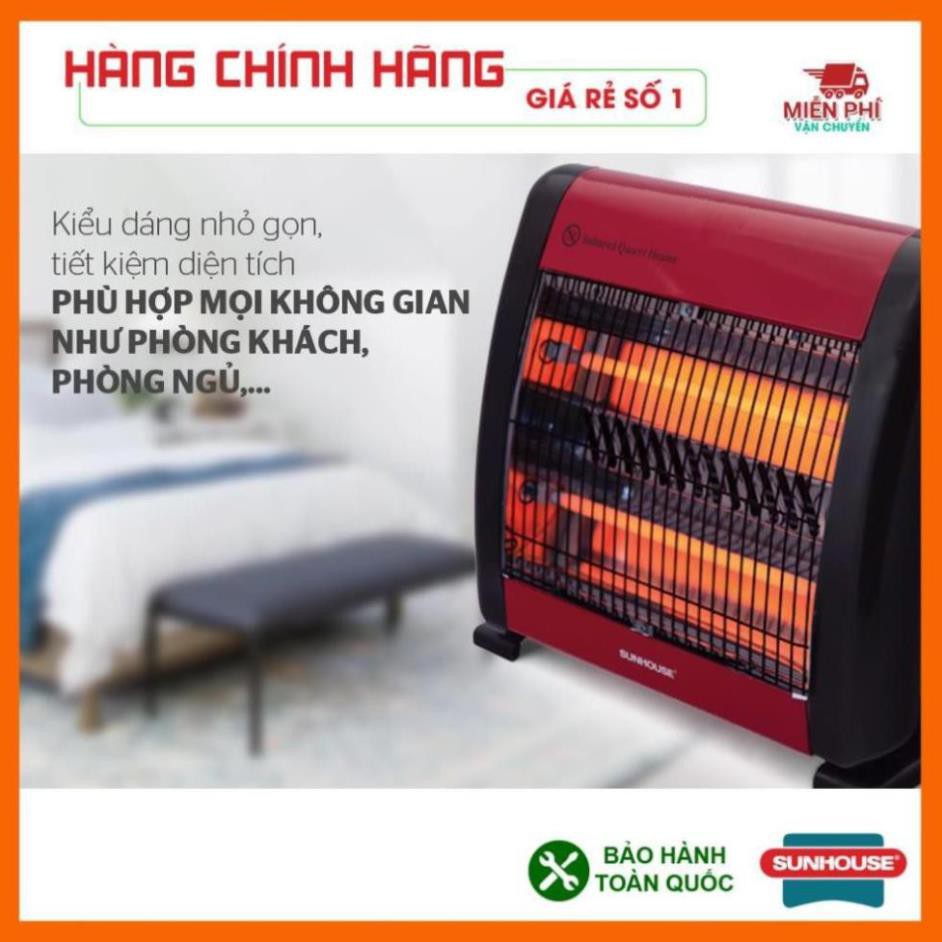 Đèn sưởi 2 bóng Sunhouse SHD7013, Máy sưởi sunhouse SHD7013, tốc độ làm ấm nhanh, tỏa nhiệt đều.