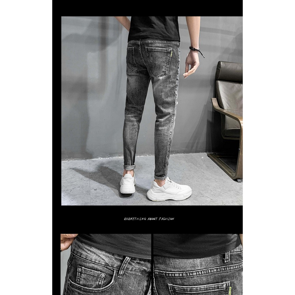 Quần Nam Jean Chất Bò Rách Gối Năng Động | BigBuy360 - bigbuy360.vn