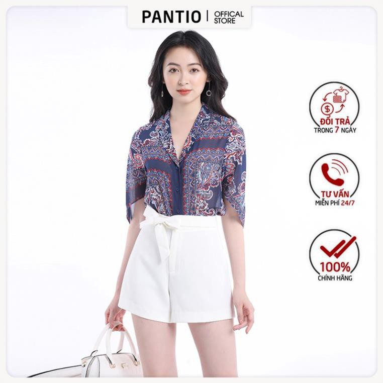 Áo sơ mi nữ chất liệu vải Chiffon, dáng suông, tay lỡ FAS32666 - PANTIO ་་