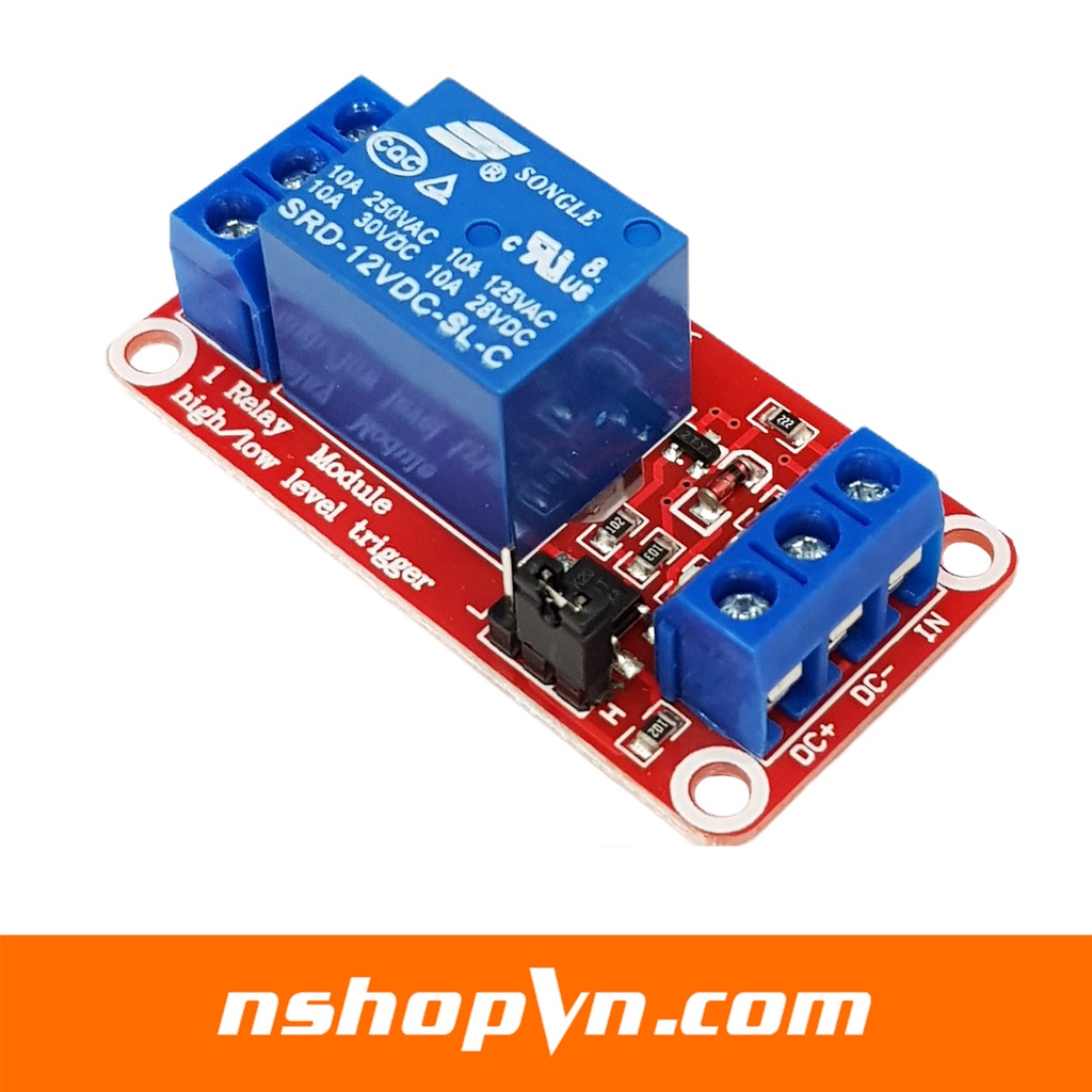 Module 1 Relay Với Opto Cách Ly Kích H/L 5V / 12V / 24V