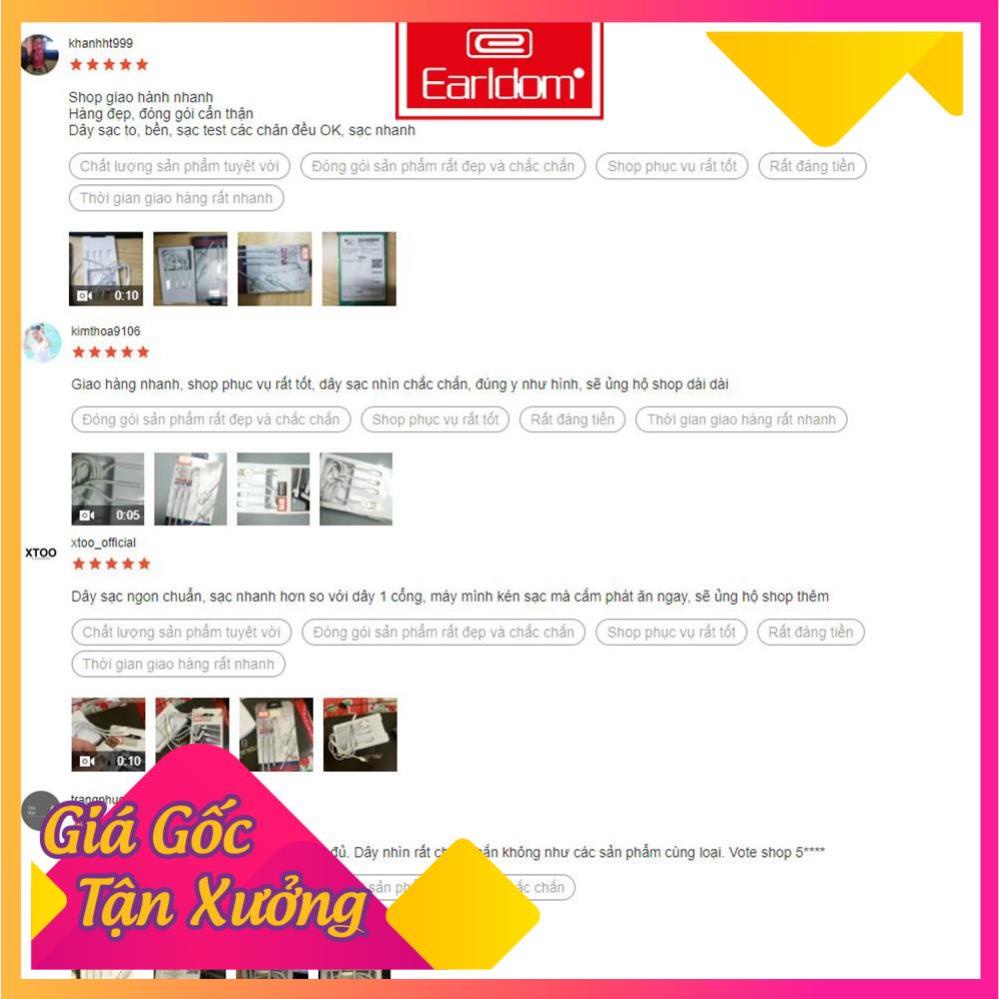 Dây sạc 3 trong 1 Earldom IMC-018 sạc nhanh cho Iphone SamSung Xiaomi dài 120cm
