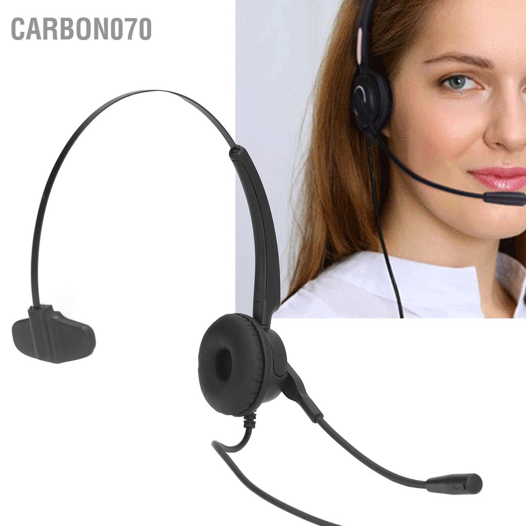 [Hàng HOT] Tai nghe chụp tai Có Dây USB Kèm Micrô hỗ trợ giảm tiếng ồn cho tổng đài viên văn phòng【Carbon070】