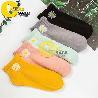 BỘ 10 ĐÔI Tất Vớ nữ tiểu thư vintage cổ ngắn hoa cúc tiểu thư 5 màu Qskin shop mới 2023