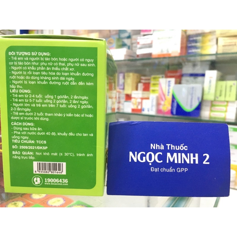 ✅ [Chính Hãng] Bio-acimin Fiber sự kết hợp của chất xơ hoà tan và các men vi sinh giúp làm giảm tình trạng táo bón
