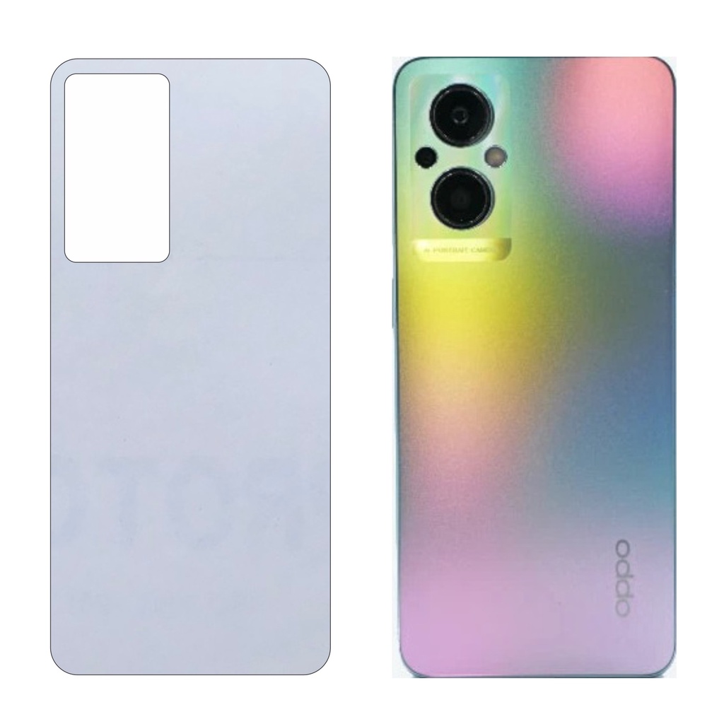Miếng Dán Lưng Oppo Reno 7z 5G / 8z 5G Decal Trong Nhám Chống Vân Tay