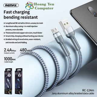 CÁP SẠC TYPE-C REMAX RC-124A/124M