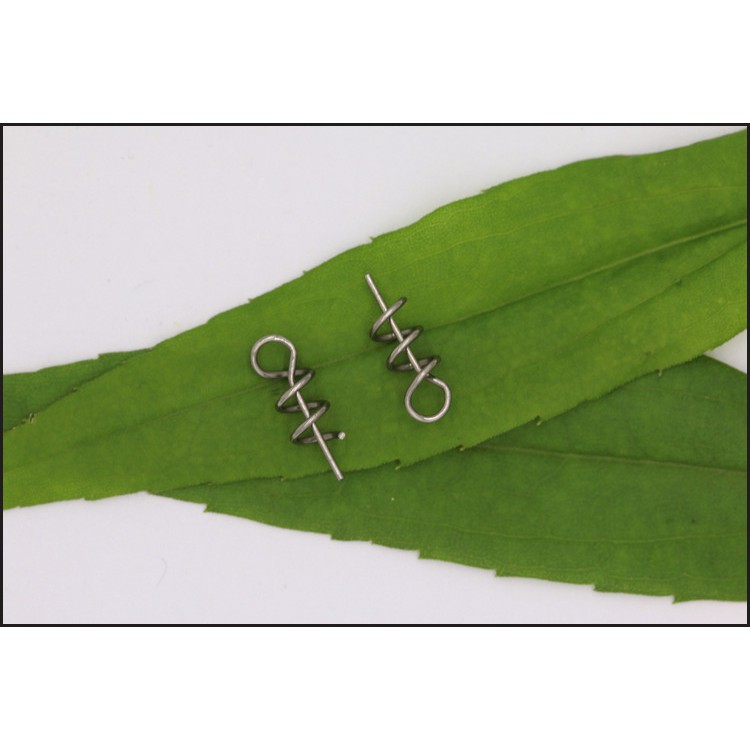 Set 100 móc lò xo bằng thép Carbon mềm dùng để cố định mồi câu cá