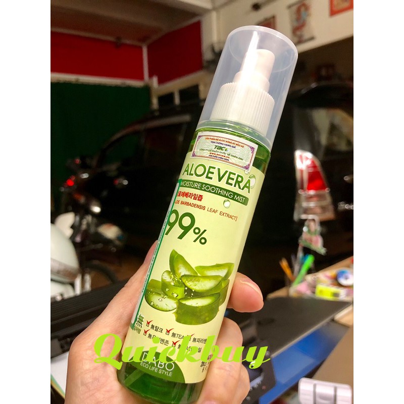 Nước xịt khoáng dưỡng da Lô hội 99% 100ml DABO Aloevera | BigBuy360 - bigbuy360.vn