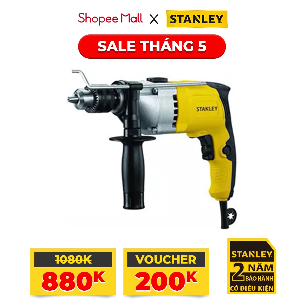 Máy khoan cầm tay dùng điện Stanley STDH7213-B1 | 800w | Bảo hành 2 năm | Chính hãng