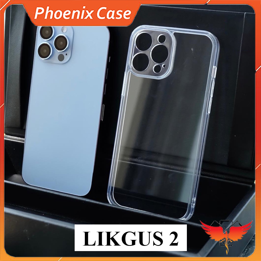 Ốp lưng iPhone TRONG SUỐT chống ố vàng LƯNG KÍNH chính hãng LIKGUS 7Plus,8Plus, X, Xsmax, 11Promax, 12Promax, 13Promax