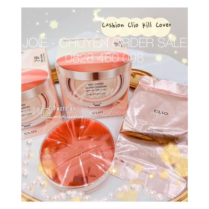 [ SALE ] Phấn nước căng bóng da Clio Kill Cover Glow Cushion SPF50+ PA++++ kèm lõi fill (có tách)